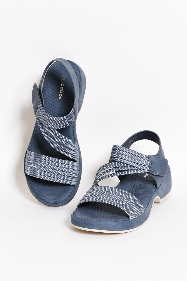 Spiros Blue Crossover Sandal image 1