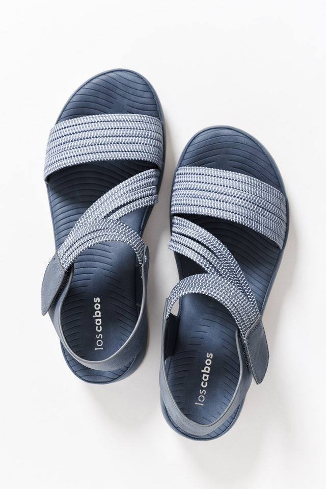 Spiros Blue Crossover Sandal