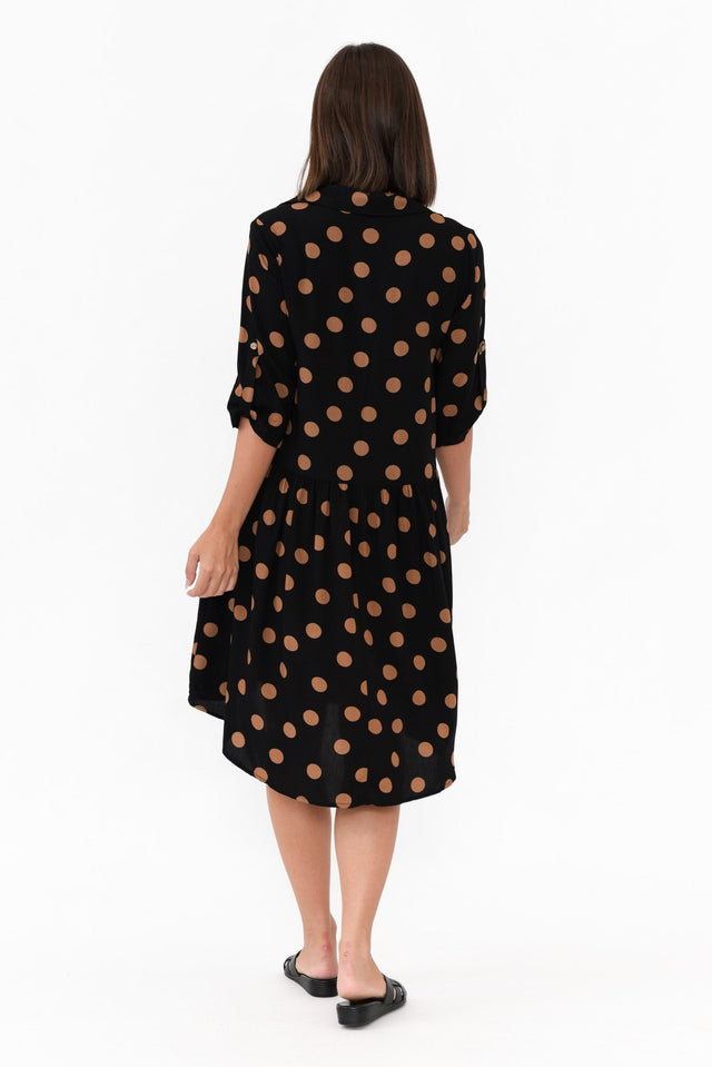 Surrey Black Spot Shirt Dress