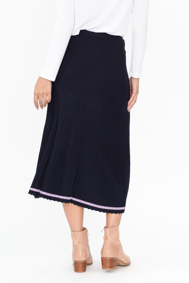 Tammy Navy Knit Skirt image 2