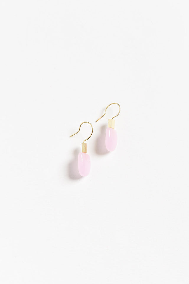 Toria Pink Stone Earrings image 1