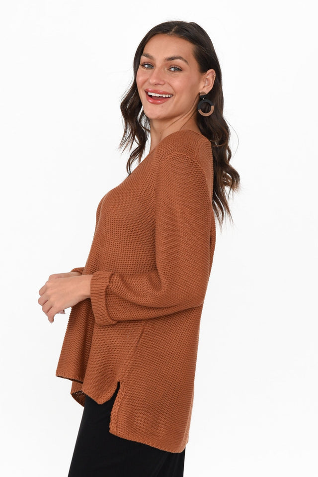 Toulouse Camel Cotton Sweater image 5