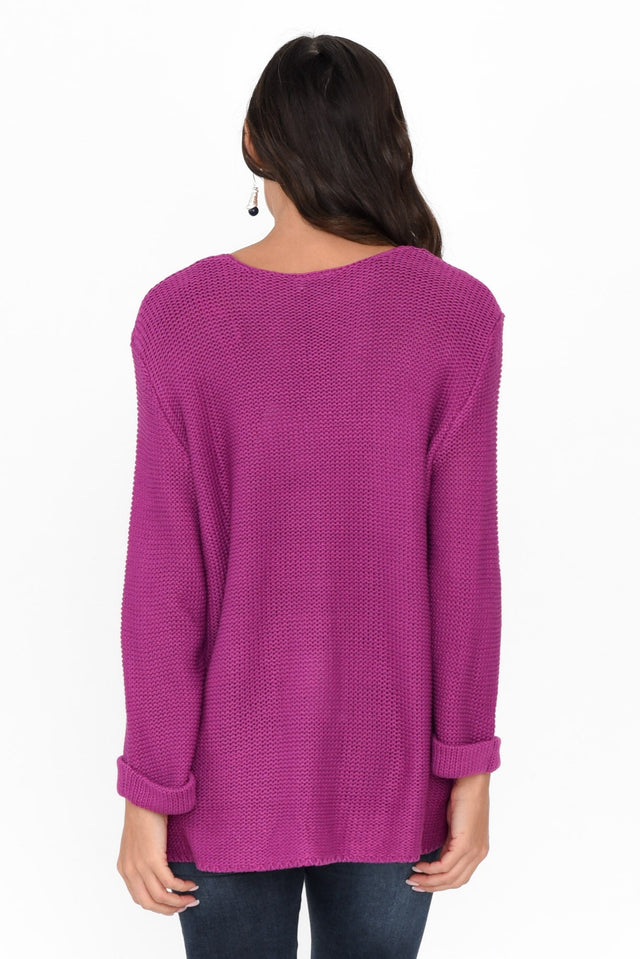 Toulouse Magenta Cotton Sweater image 4