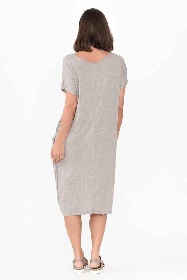 Travel Oat Crinkle Cotton Dress