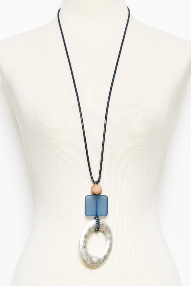 Tulsi Blue Pendant Necklace