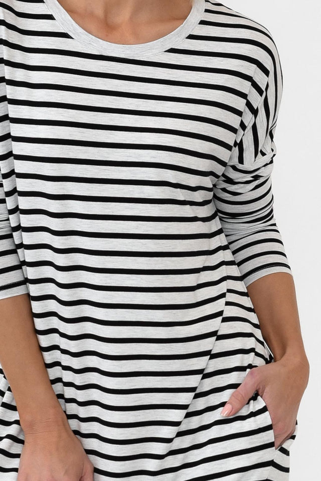 Turner Grey Stripe Bamboo Dress