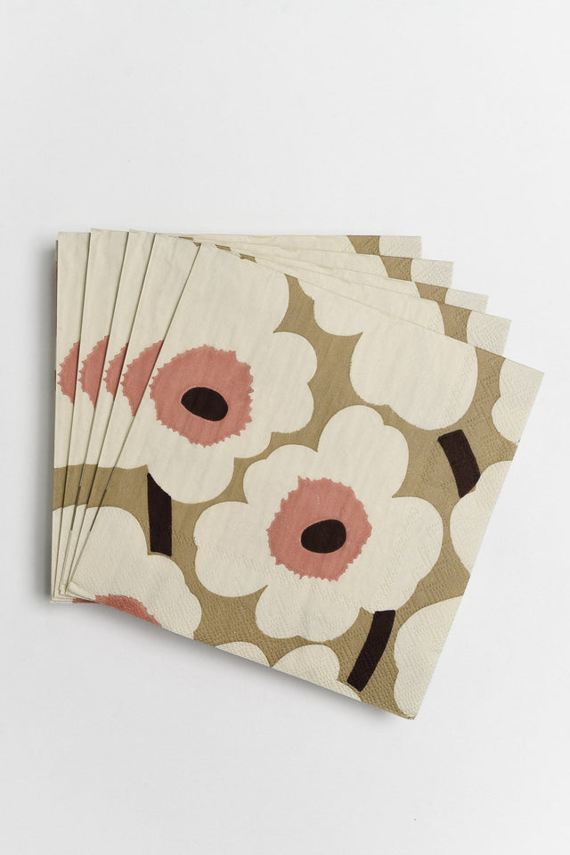 Unikko Cream Flower Napkins image 1