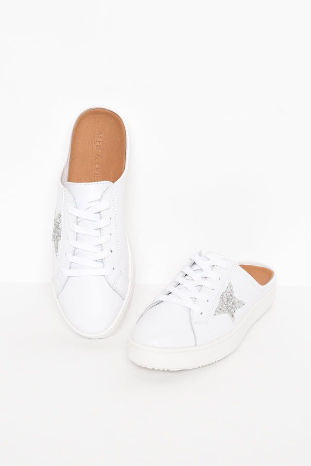 Vango Silver Leather Mule Sneaker image 4