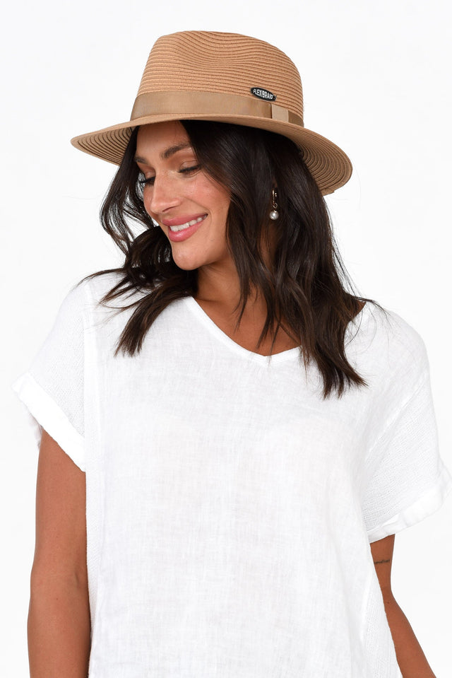 Voyager Caramel Travel Fedora