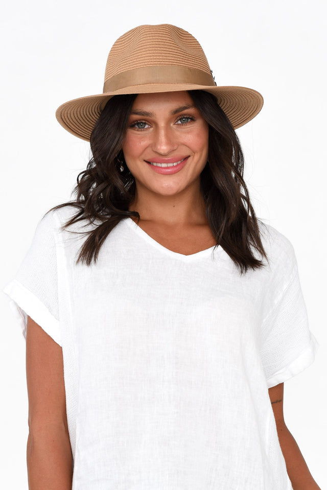 Voyager Caramel Travel Fedora image 1