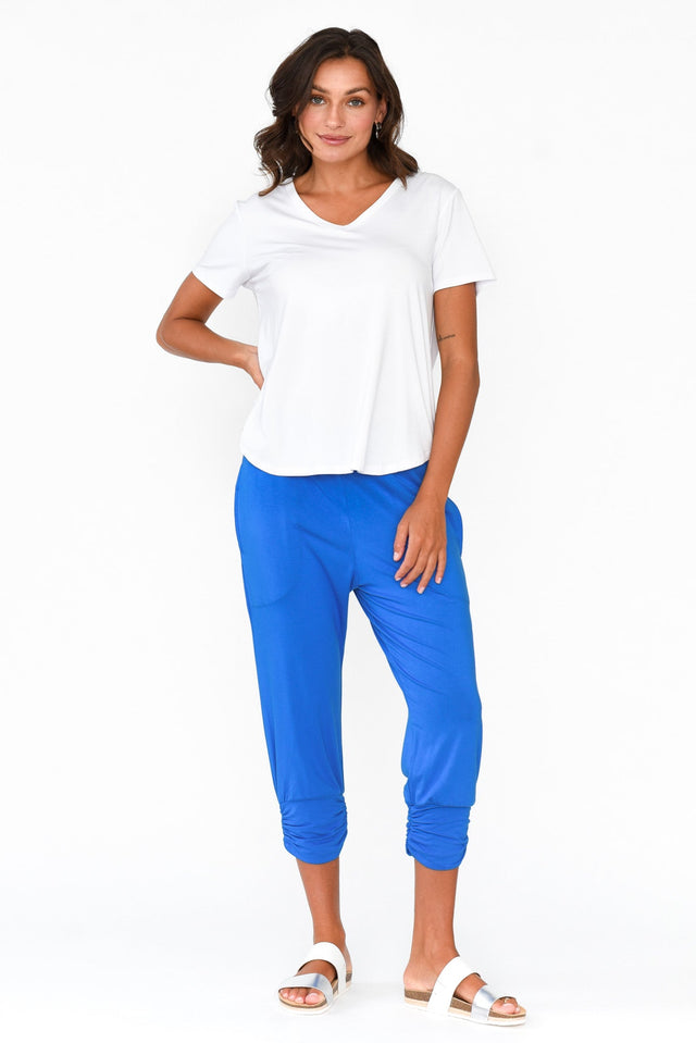 Perry Cobalt Bamboo Crop Pants