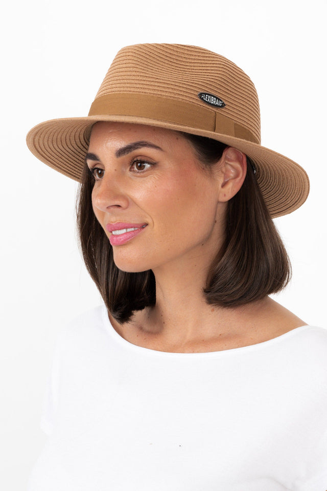 Voyager Caramel Travel Fedora image 1