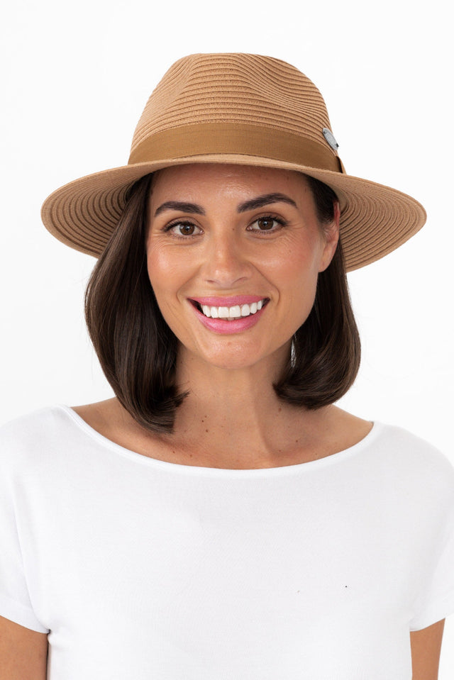 Voyager Caramel Travel Fedora