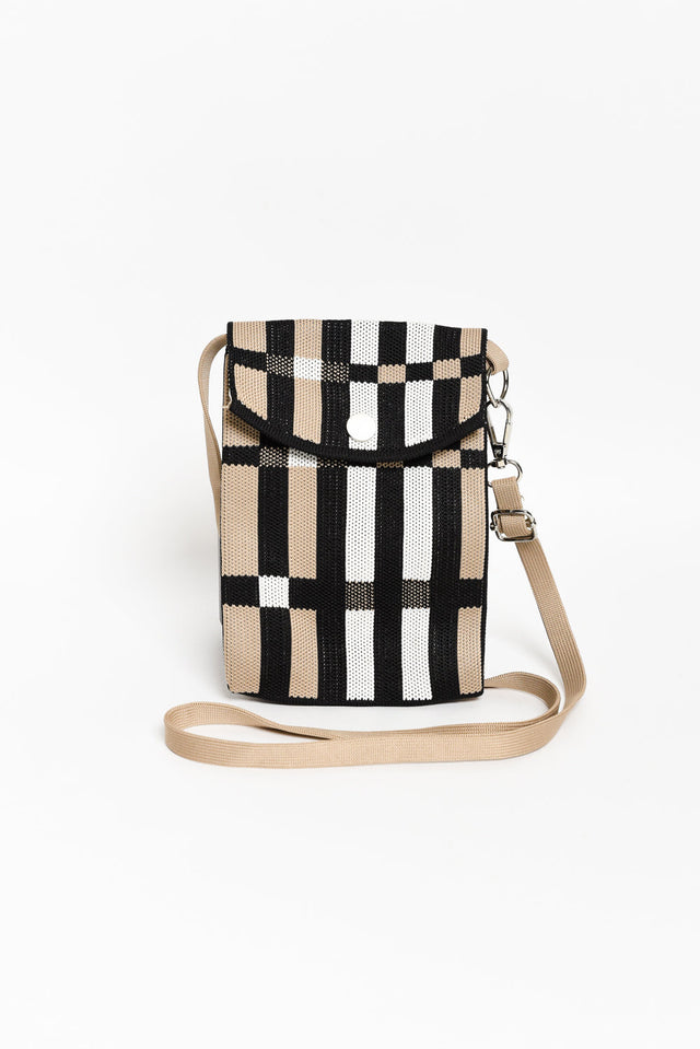 Waverly Black Check Phone Bag image 1