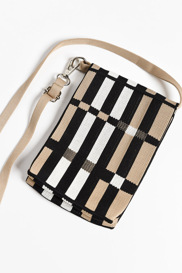 Waverly Black Check Phone Bag image 3