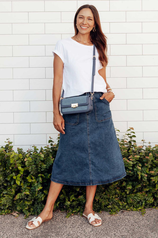 Winslow Blue Denim Midi Skirt