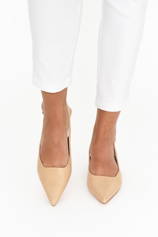 Wizz Beige Slingback Heel