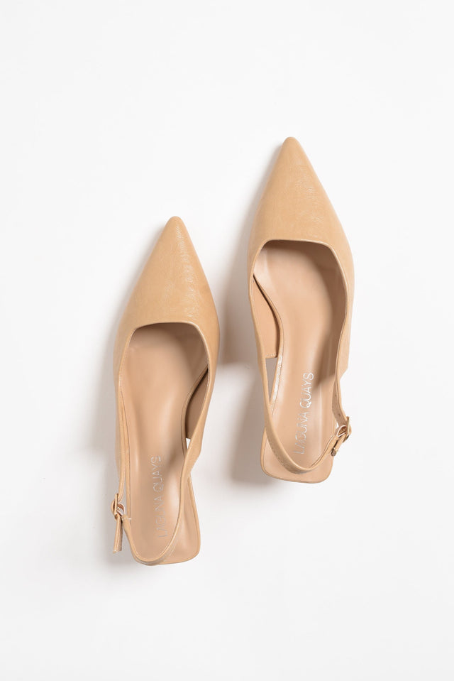 Wizz Beige Slingback Heel