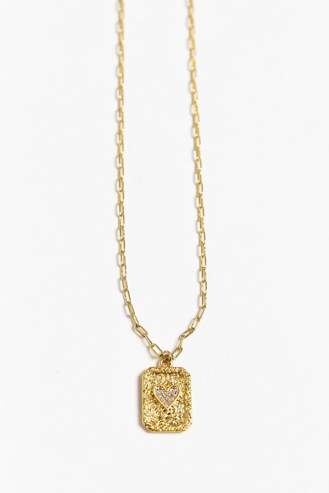 Wrenley Gold Heart Necklace image 1