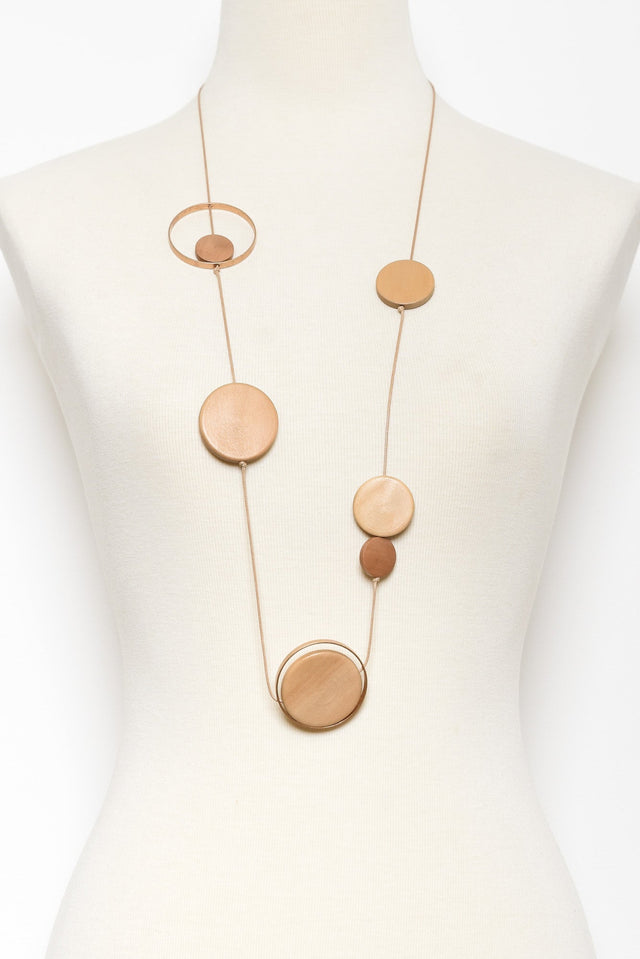 Wynton Wood Circle Necklace