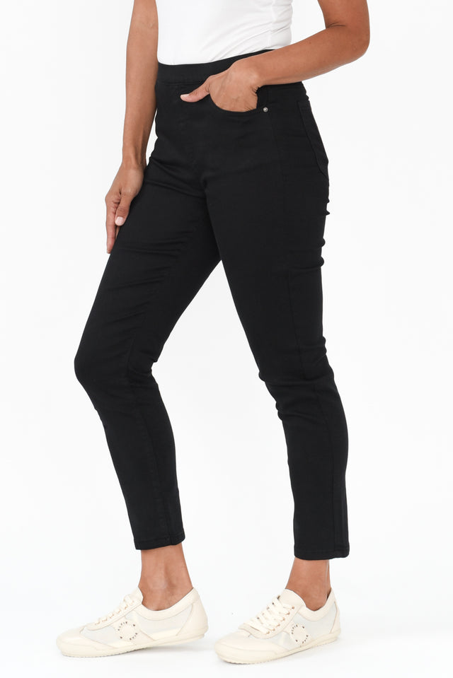 Zadie Black Denim Stretch Jeans image 3