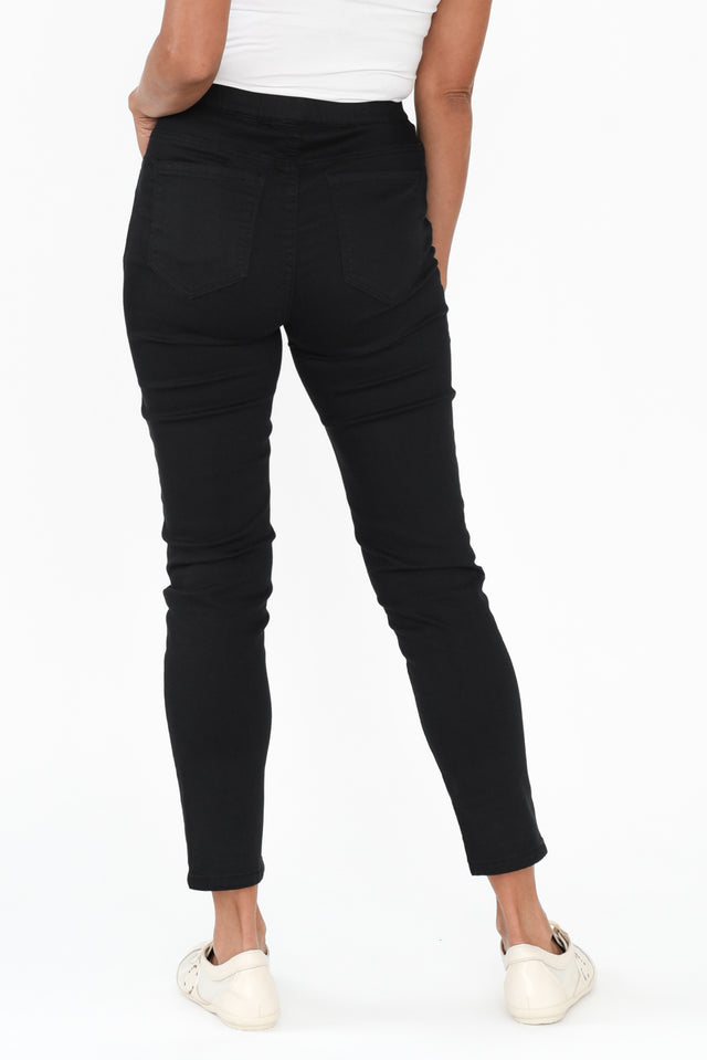 Zadie Black Denim Stretch Jeans image 4