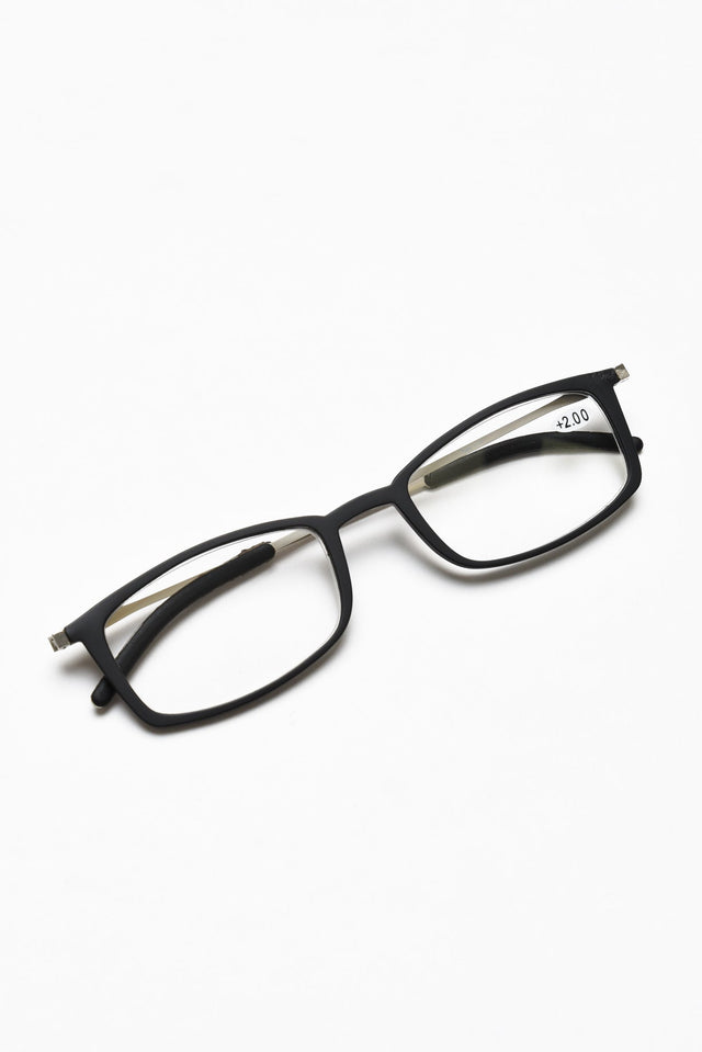 Zaina Black Slim Reading Glasses image 1