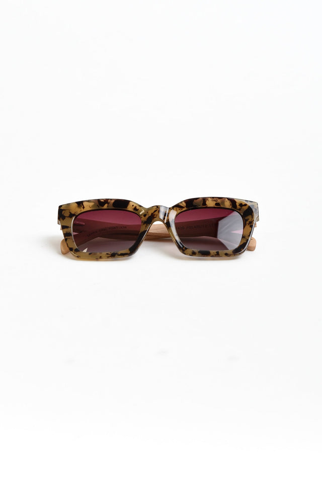 Zanthe Tortoiseshell Wooden Sunglasses