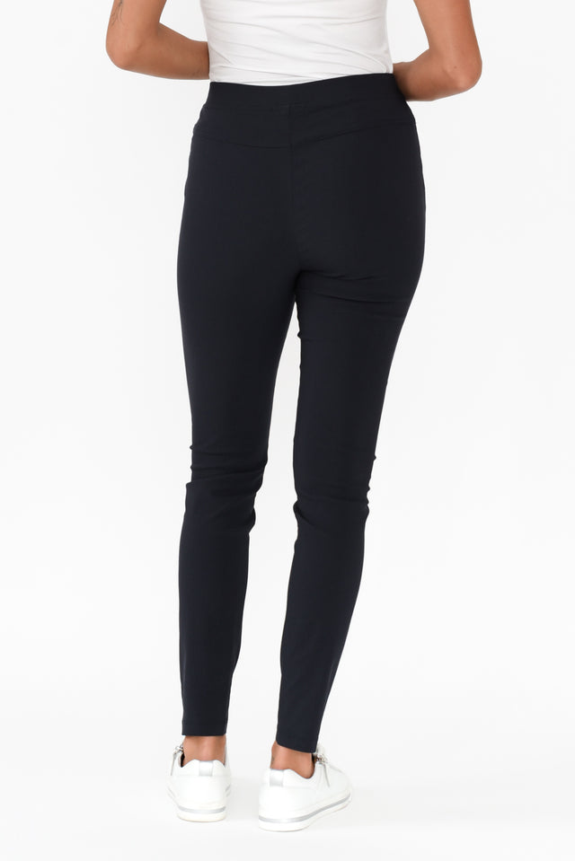 Zara Navy Stretch Pants image 4