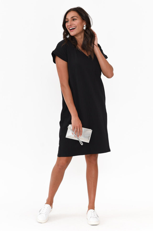 Zena Black T-Shirt Dress  