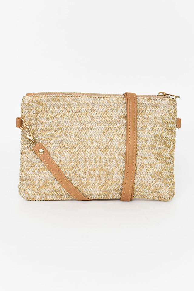 Zila Natural Woven Crossbody Bag image 1