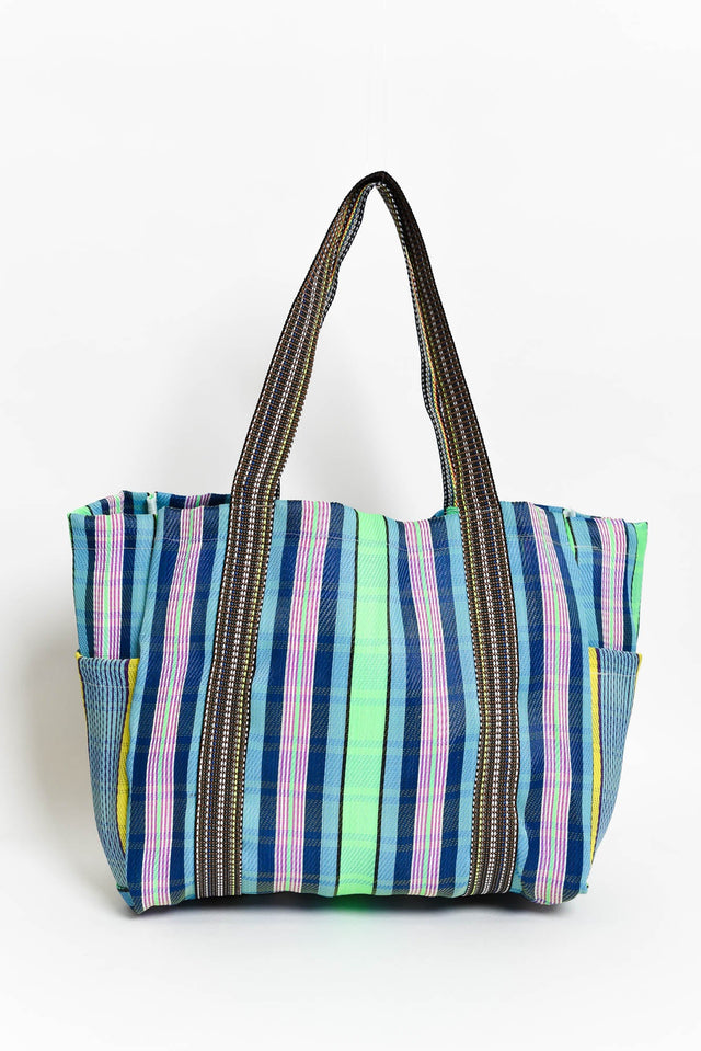 Zorita Blue Stripe Tote Bag image 1