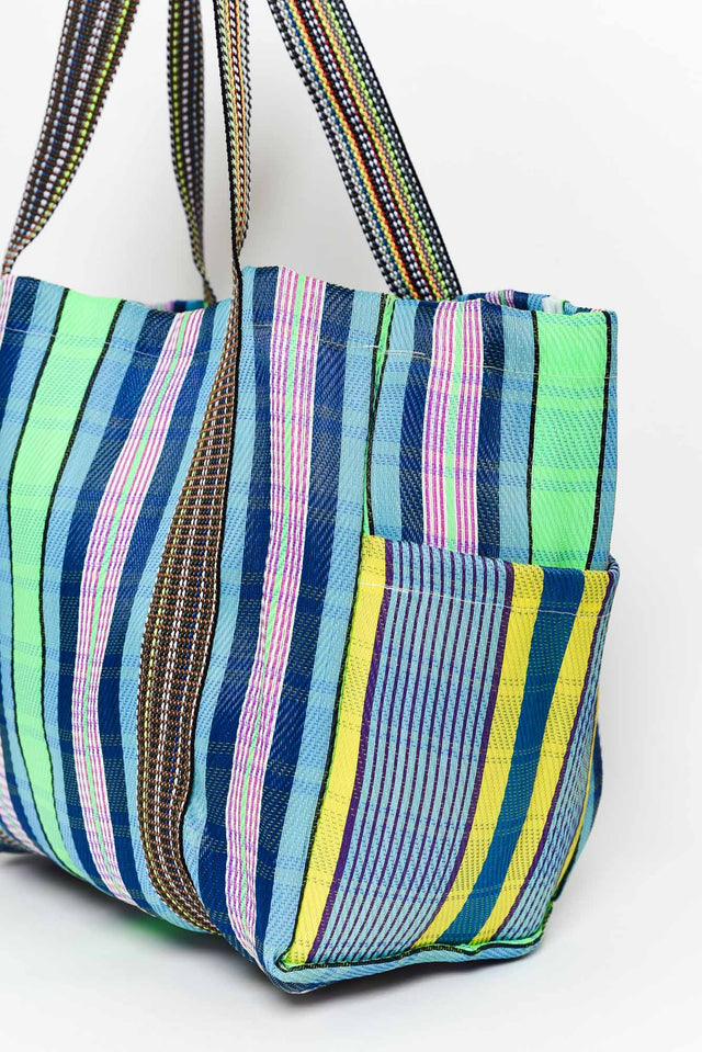 Zorita Blue Stripe Tote Bag image 2