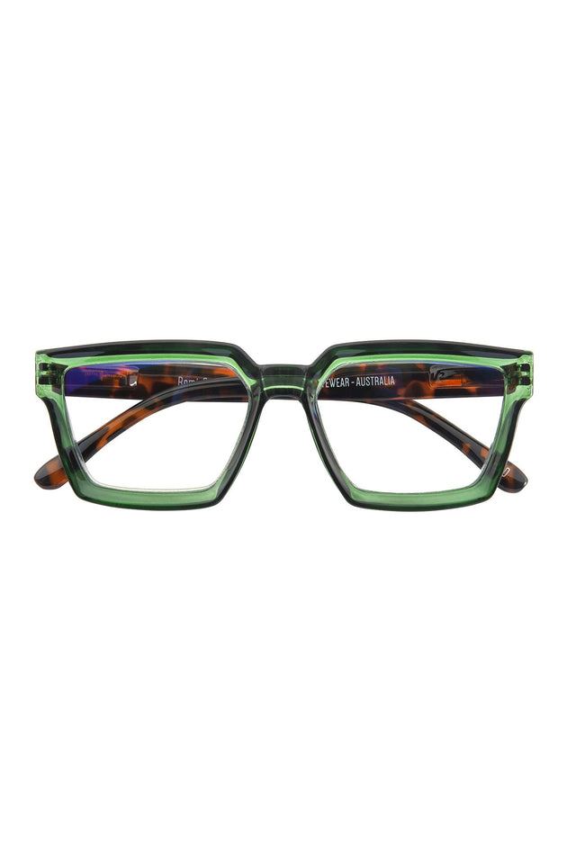 Remi Green Tortoiseshell Reading Glasses image 1